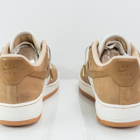 Nike PREMIUM SUEDE AF1s Air Force 1 Low - TOFFEE BROWN SAIL GUM - Customs - Picture 8 of 16